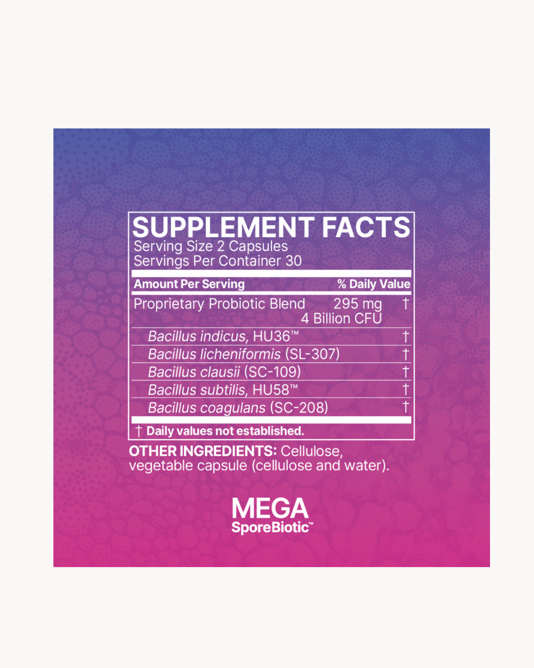 MICROBIOME LABS: Mega SporeBiotic