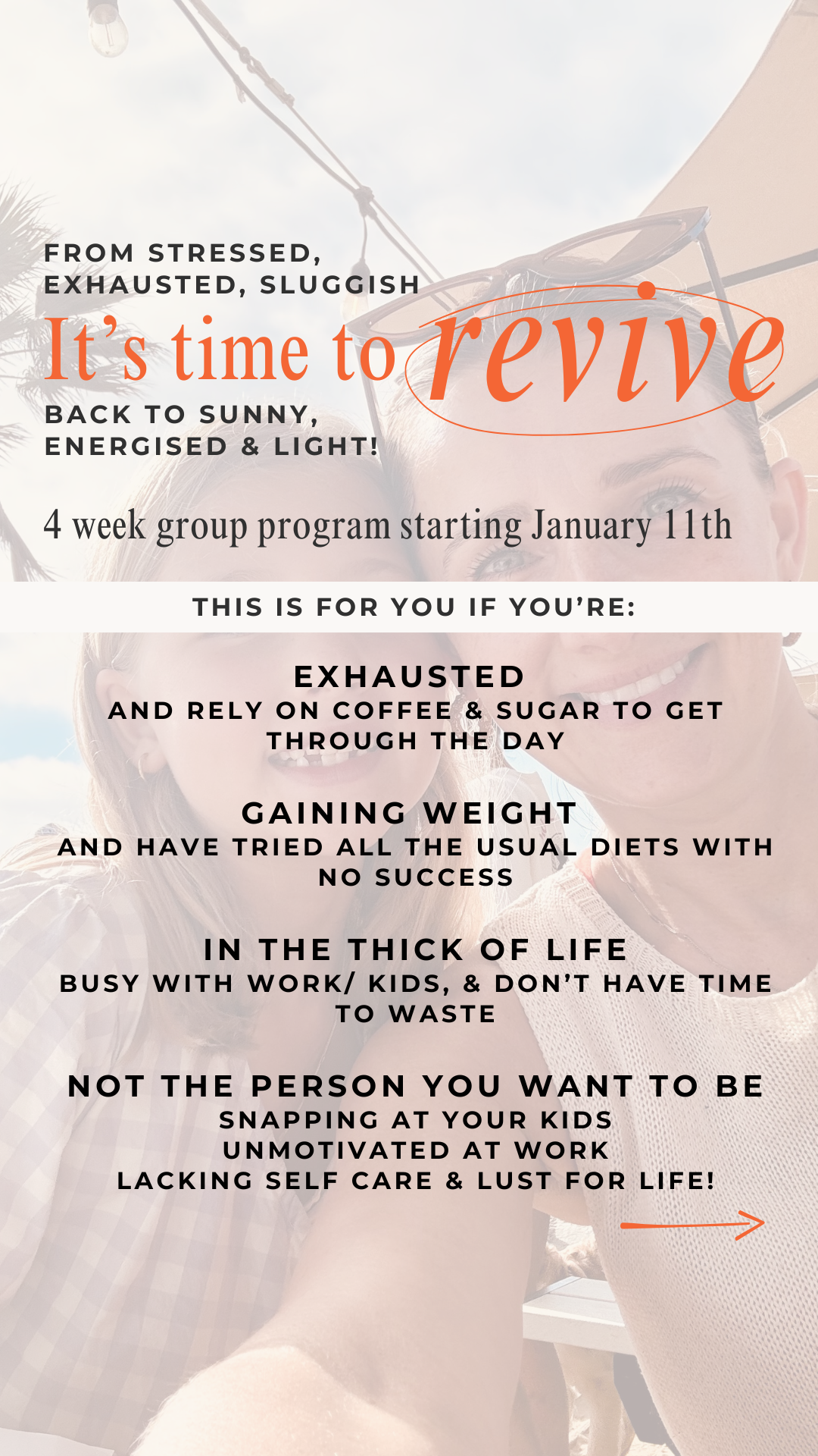 * JANUARY* REVIVE group Program